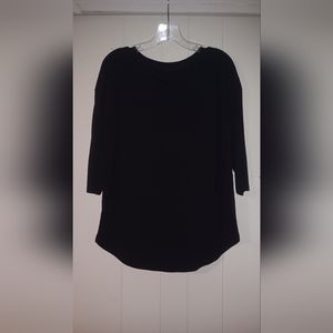 JIST BE Black 1/2 sleeve top